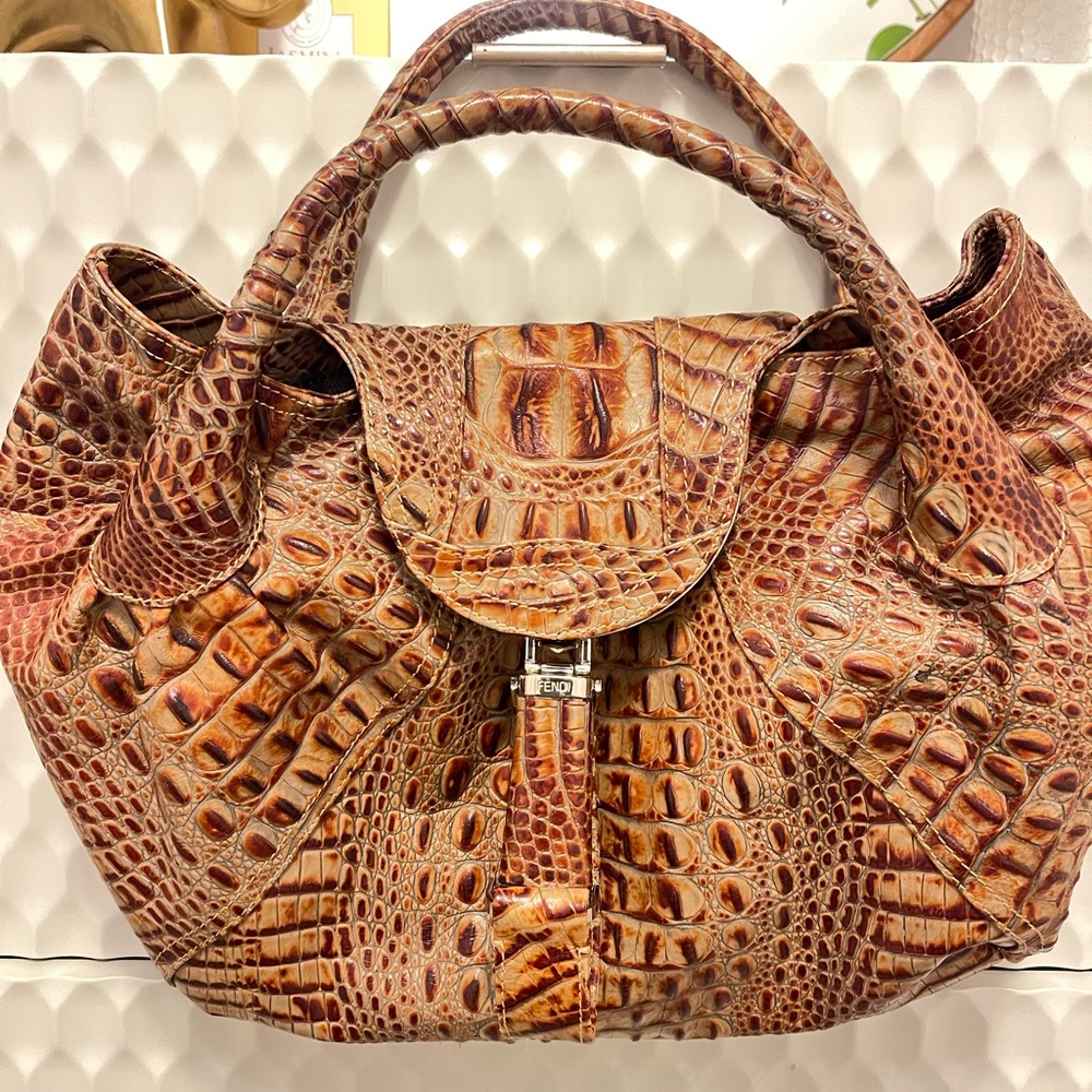 Limited Edition Fendi Crocodile Spy Bag